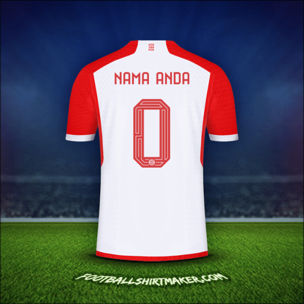 Jersey FC Bayern Munchen Cup 2023/2024 -  nama anda - 0
