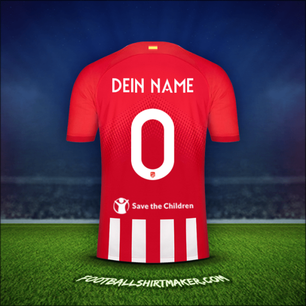Trikot Atletico Madrid Cup 2023/2024 -  dein name - 0