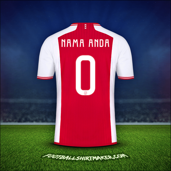 Jersey AFC Ajax Cup 2023/2024 -  nama anda - 0