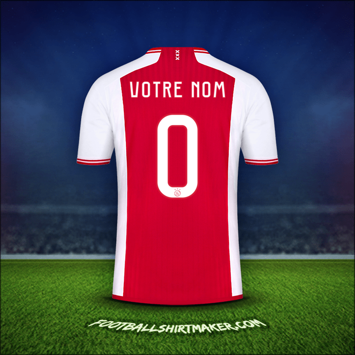 Maillot AFC Ajax Cup 2023/2024 -  votre nom - 0