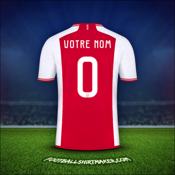 Maillot AFC Ajax Cup 2023/2024 -  votre nom - 0