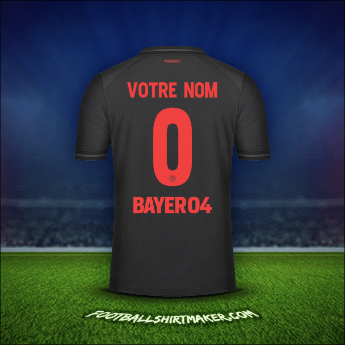Maillot Bayer 04 Leverkusen Cup 2023/2024 -  votre nom - 0