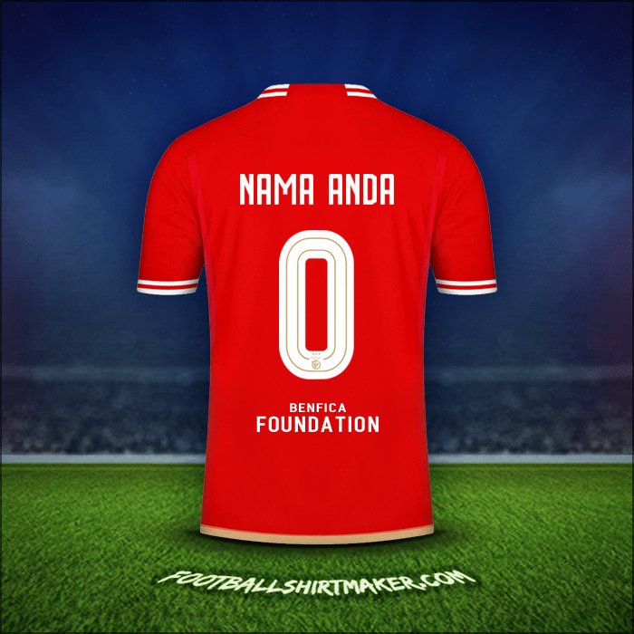 Jersey SL Benfica UCL 2023/2024 -  nama anda - 0