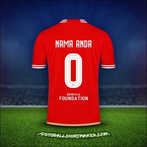 Jersey SL Benfica UCL 2023/2024 -  nama anda - 0