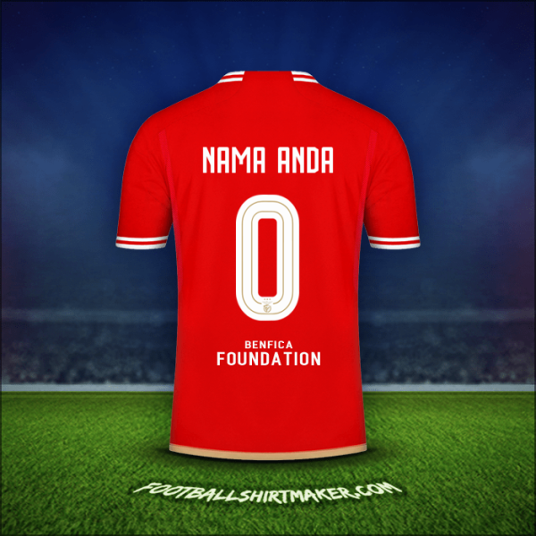 Jersey SL Benfica UCL 2023/2024 -  nama anda - 0