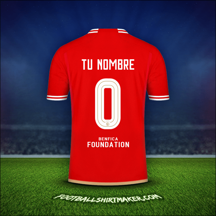 Camiseta SL Benfica UCL 2023/2024 -  tu nombre - 0