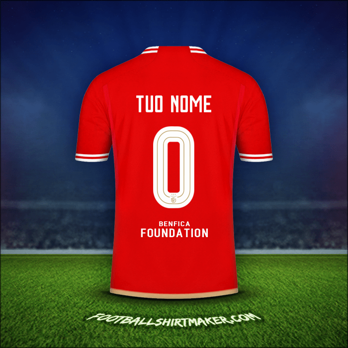 Maglia SL Benfica UCL 2023/2024 -  tuo nome - 0