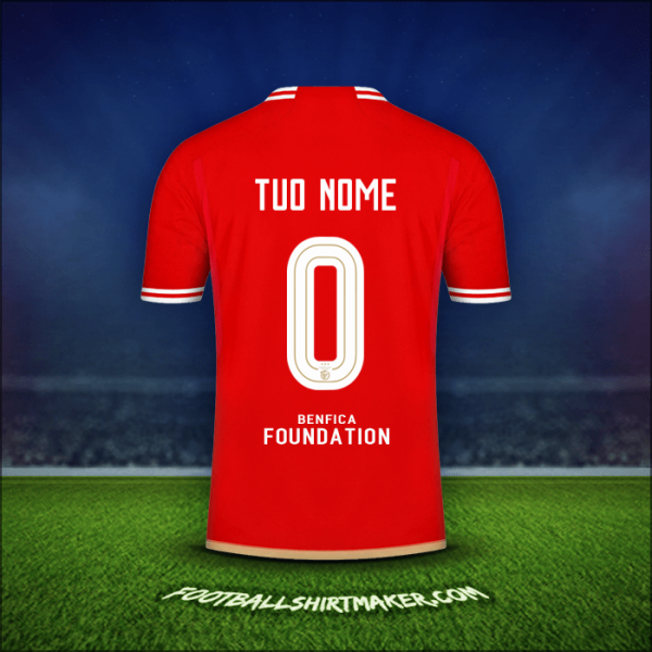 Maglia SL Benfica UCL 2023/2024 -  tuo nome - 0