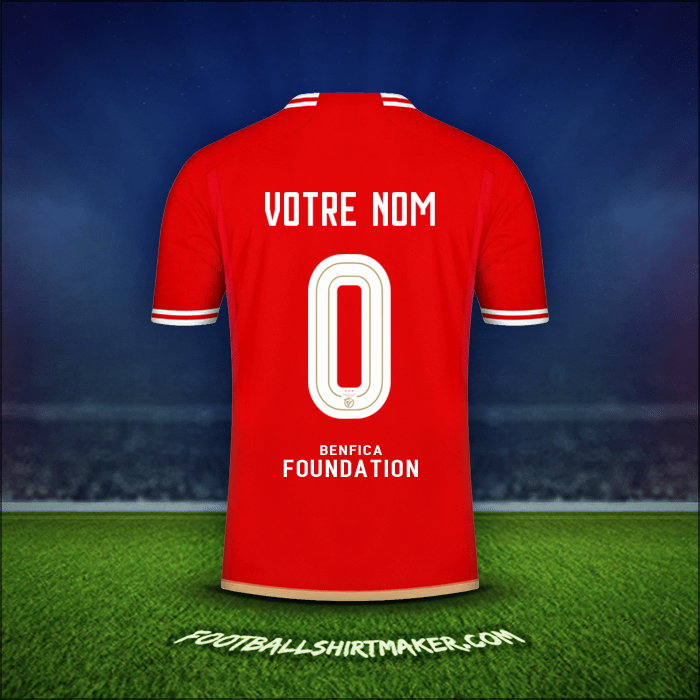 Maillot SL Benfica UCL 2023/2024 -  votre nom - 0