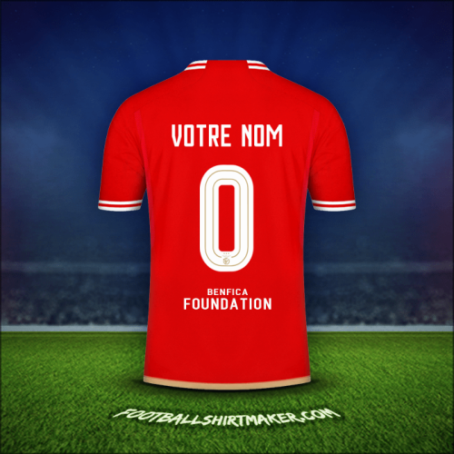 Maillot SL Benfica UCL 2023/2024 -  votre nom - 0