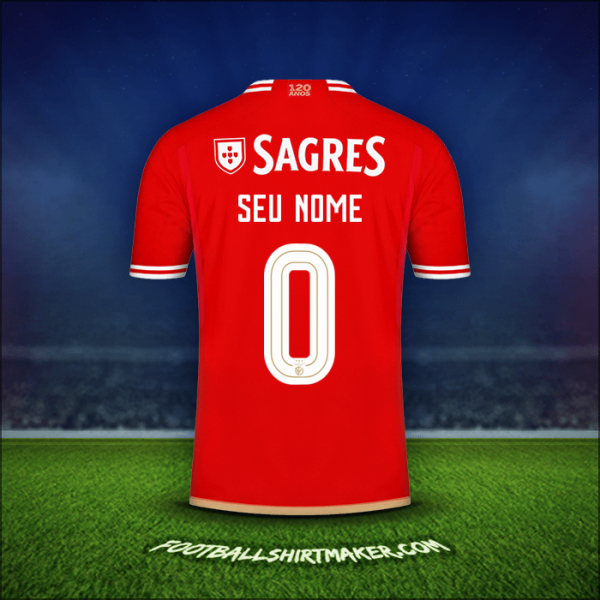 Camisa SL Benfica Cup 2023/2024 -  seu nome - 0