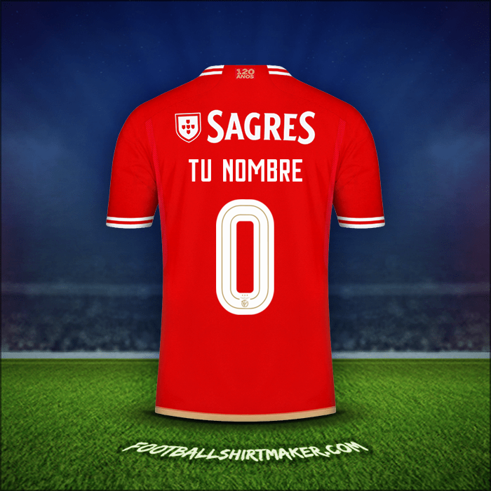 Jersey SL Benfica Cup 2023/2024 -  tu nombre - 0