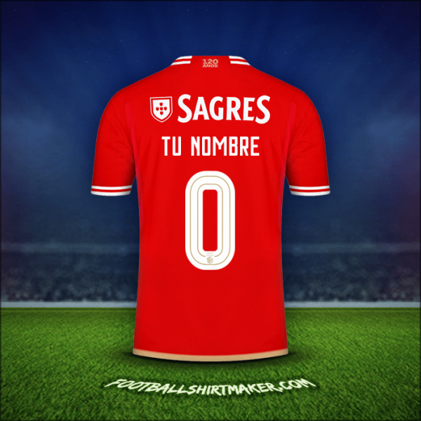 Camiseta SL Benfica Cup 2023/2024 -  tu nombre - 0