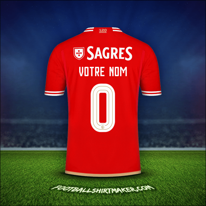 Maillot SL Benfica Cup 2023/2024 -  votre nom - 0