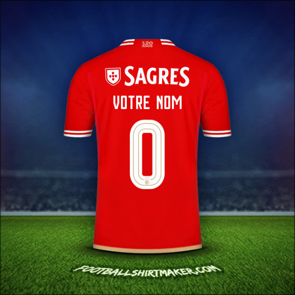 Maillot SL Benfica Cup 2023/2024 -  votre nom - 0