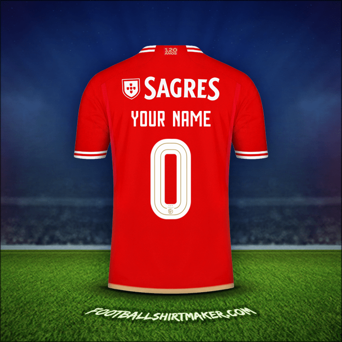 Jersey SL Benfica Cup 2023/2024 -  your name - 0