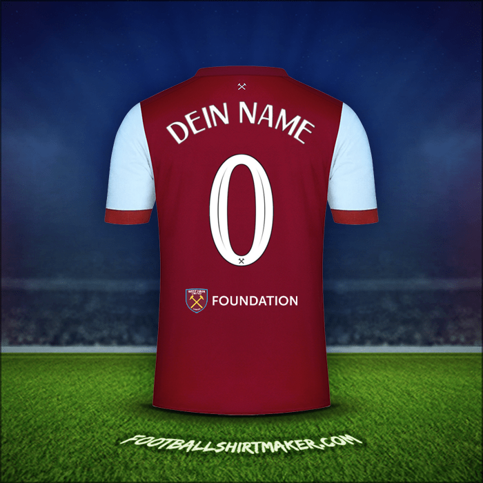 Trikot West Ham United FC Cup 2023/2024 -  dein name - 0