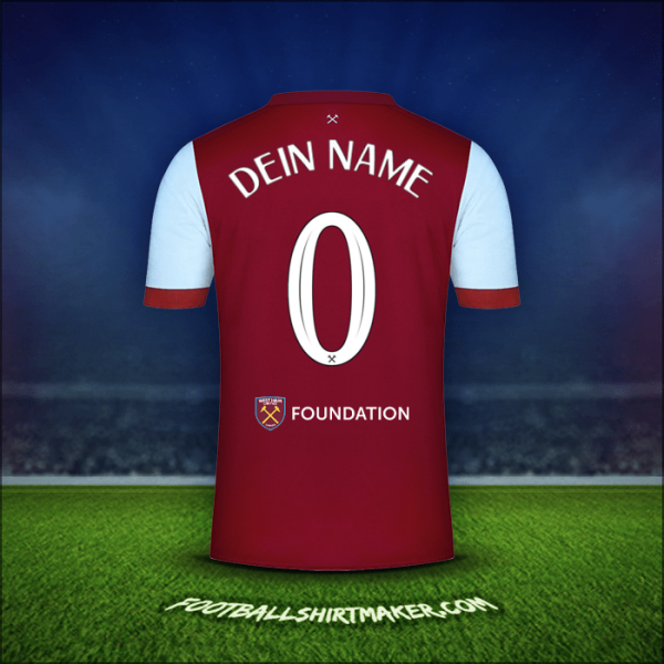 Trikot West Ham United FC Cup 2023/2024 -  dein name - 0
