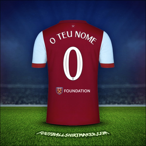 Camisola West Ham United FC Cup 2023/2024 -  o teu nome - 0