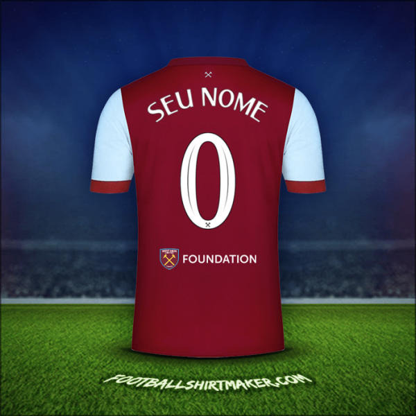 Camisa West Ham United FC Cup 2023/2024 -  seu nome - 0