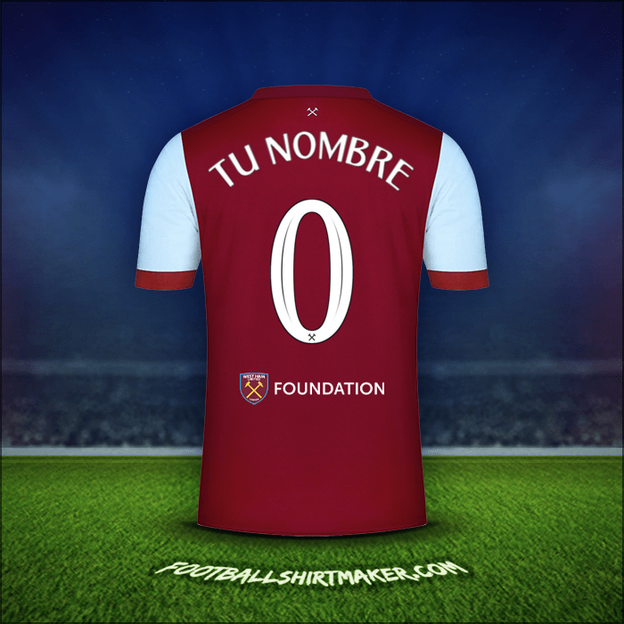 Jersey West Ham United FC Cup 2023/2024 -  tu nombre - 0