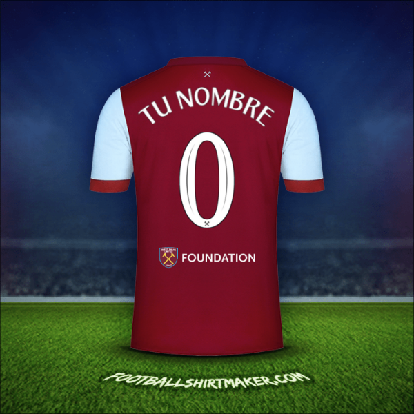 Camiseta West Ham United FC Cup 2023/2024 -  tu nombre - 0
