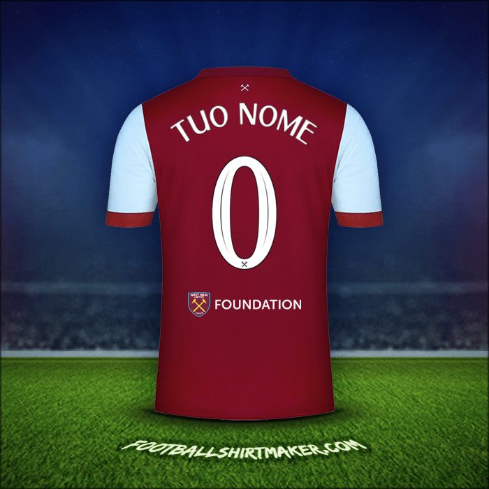 Maglia West Ham United FC Cup 2023/2024 -  tuo nome - 0