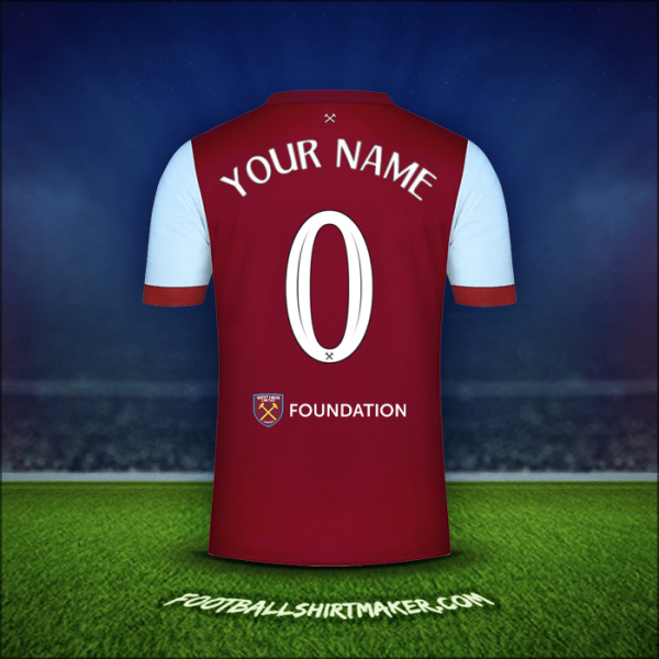 Shirt West Ham United FC Cup 2023/2024 -  your name - 0