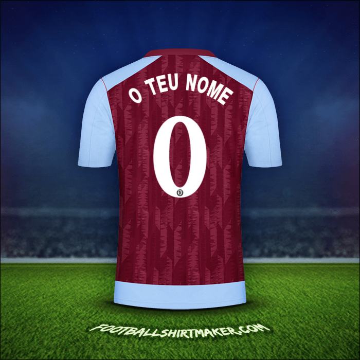 Camisola Aston Villa FC Cup 2023/2024 -  o teu nome - 0