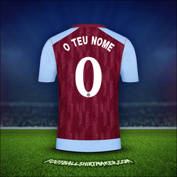 Camisola Aston Villa FC Cup 2023/2024 -  o teu nome - 0