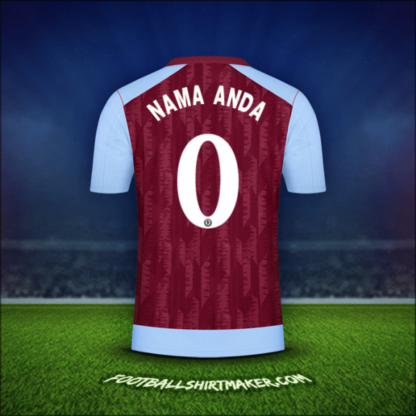 Jersey Aston Villa FC Cup 2023/2024 -  nama anda - 0