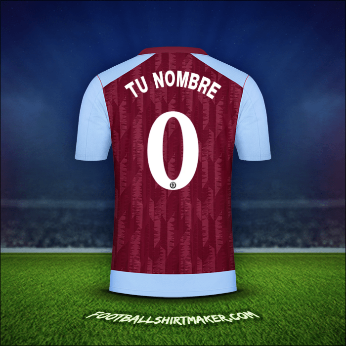 Camiseta Aston Villa FC Cup 2023/2024 -  tu nombre - 0