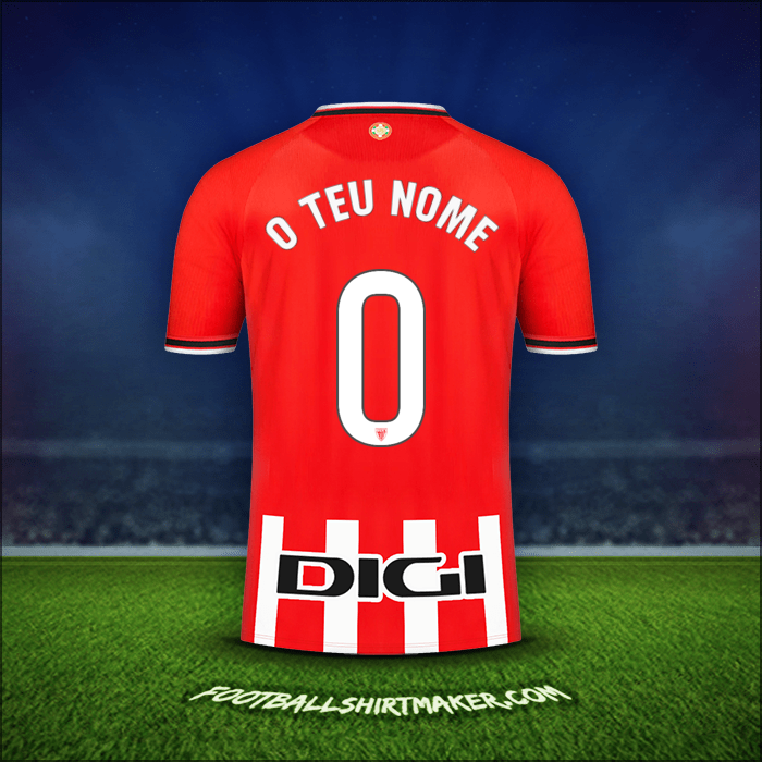 Camisola Athletic Club 2023/2024 -  o teu nome - 0