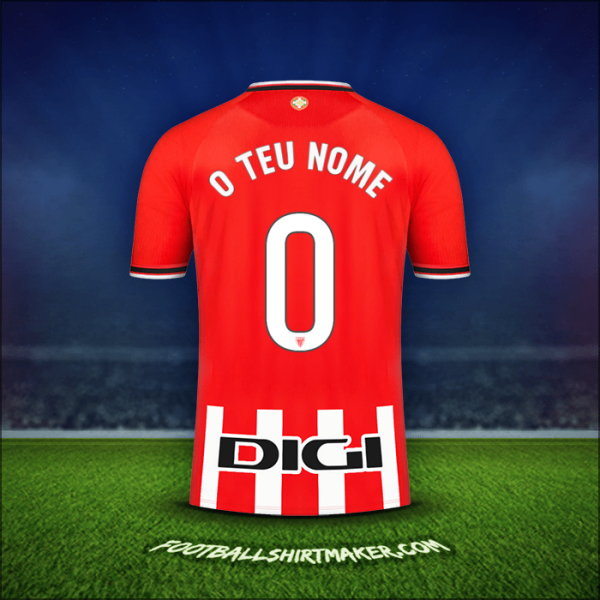Camisola Athletic Club 2023/2024 -  o teu nome - 0