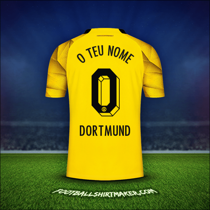 Camisola Borussia Dortmund Cup 2023/2024 -  o teu nome - 0
