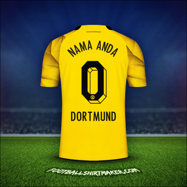 Jersey Borussia Dortmund Cup 2023/2024 -  nama anda - 0
