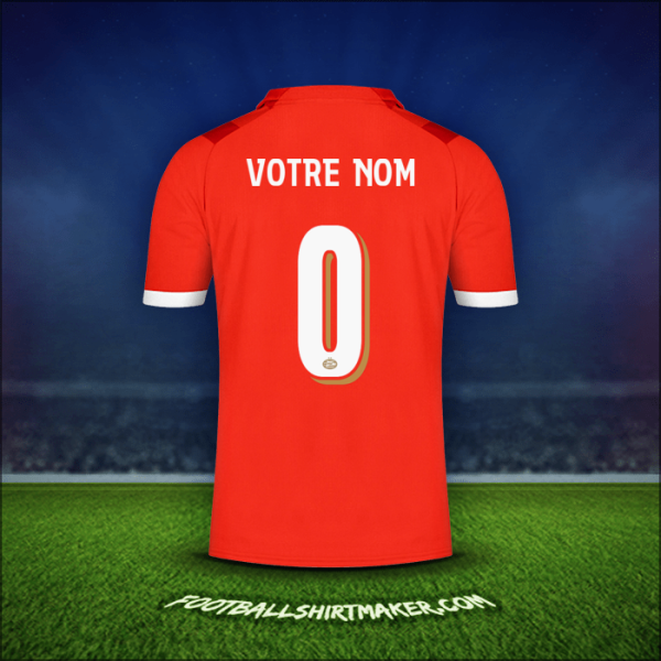 Maillot PSV Cup 2023/2024 -  votre nom - 0
