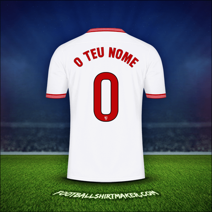 Camisola Sevilla FC 2023/2024 -  o teu nome - 0