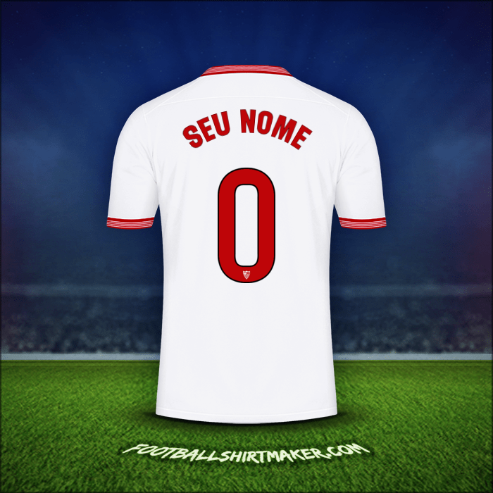 Camisa Sevilla FC 2023/2024 -  seu nome - 0