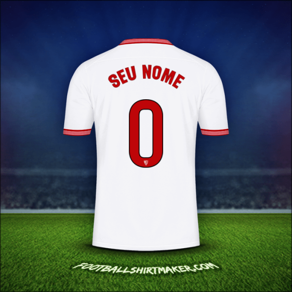 Camisa Sevilla FC 2023/2024 -  seu nome - 0