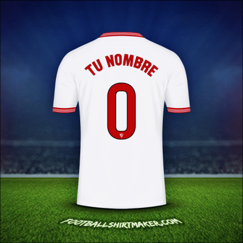 Camiseta Sevilla FC 2023/2024 -  tu nombre - 0
