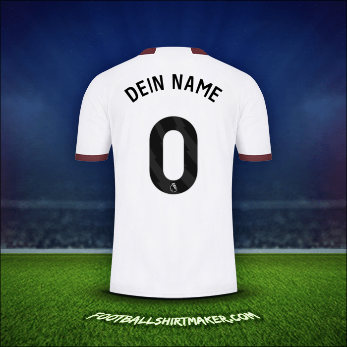 Trikot Manchester City 2023/2024 Auswärts -  dein name - 0