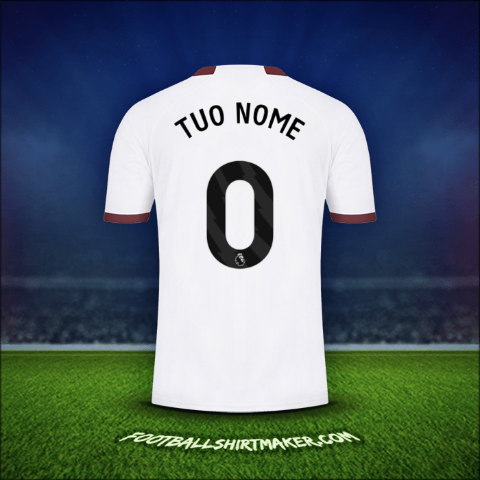 Maglia Manchester City 2023/2024 Seconda -  tuo nome - 0
