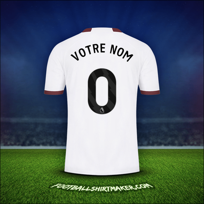 Maillot Manchester City 2023/2024 Extérieur -  votre nom - 0