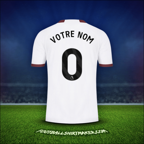 Maillot Manchester City 2023/2024 Extérieur -  votre nom - 0