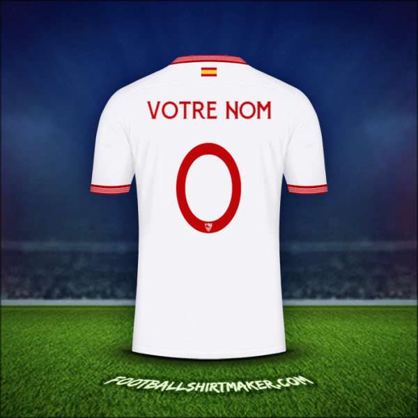 Maillot Sevilla FC Cup 2023/2024 -  votre nom - 0