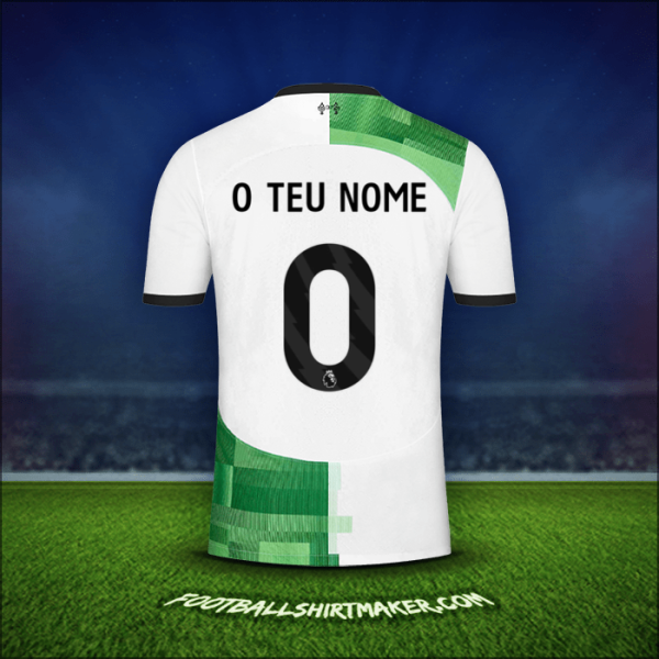 Camisola Liverpool FC 2023/2024 Alternativa -  o teu nome - 0