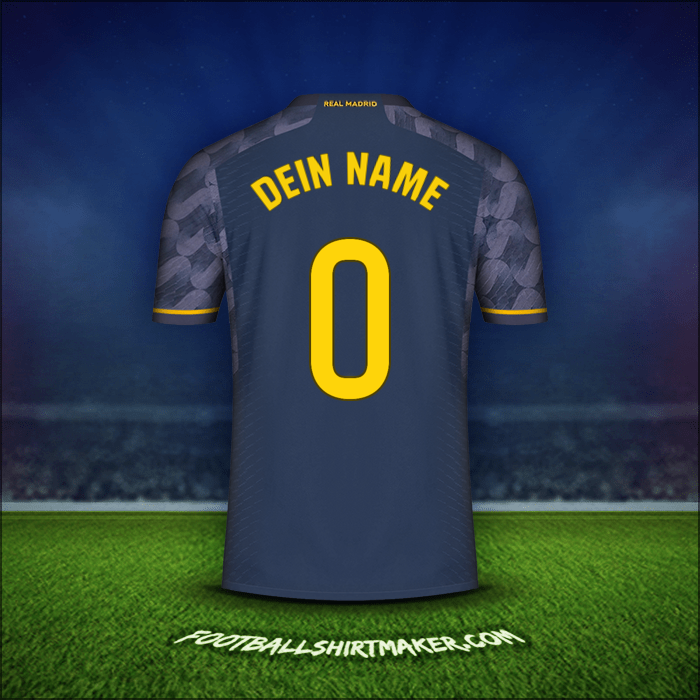 Trikot Real Madrid CF 2023/2024 Auswärts -  dein name - 0