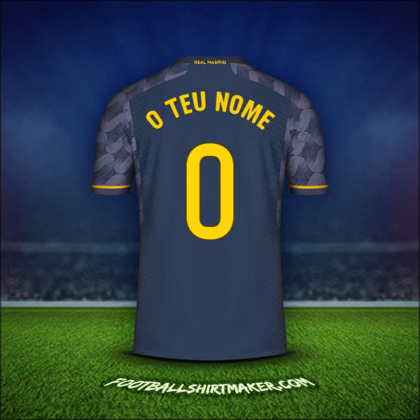 Camisola Real Madrid CF 2023/2024 Alternativa -  o teu nome - 0