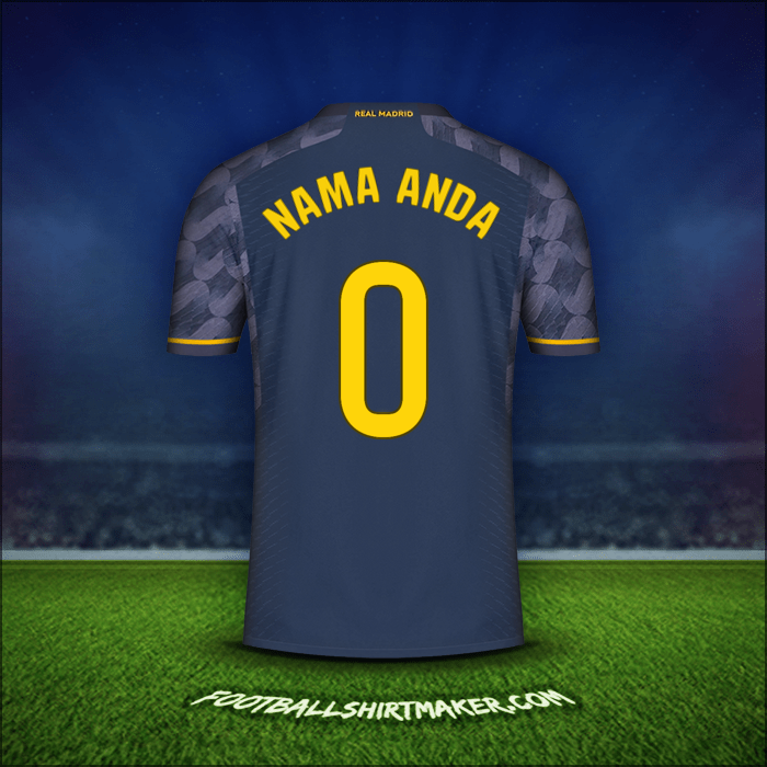 Jersey Real Madrid CF 2023/2024 Alternatif -  nama anda - 0
